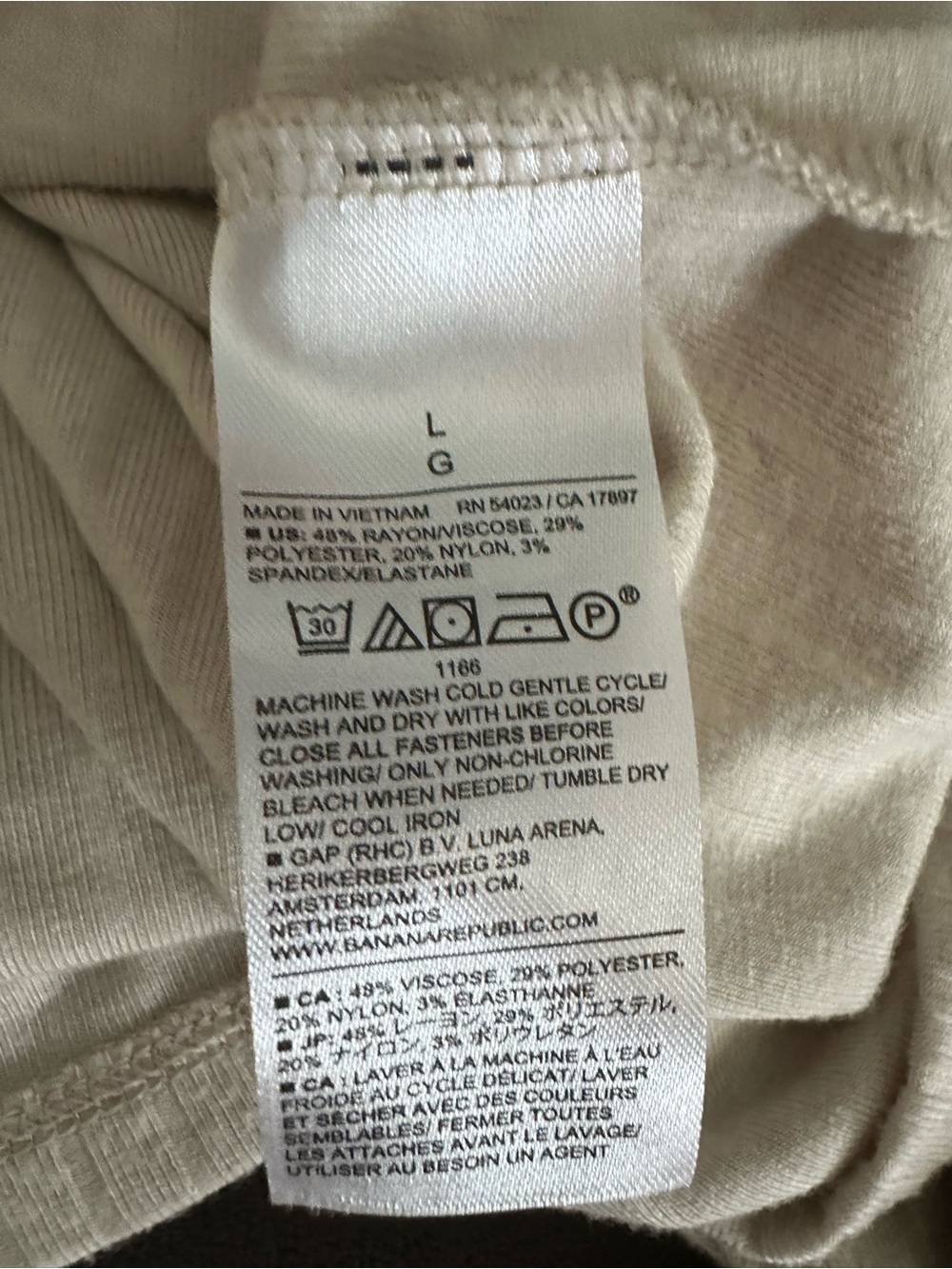 Cream Ribbed Button-Front Long Sleeve Top - Picture 8 of 8